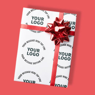 Din logotypdesign eller bild Fet redigerbar text Presentpapper