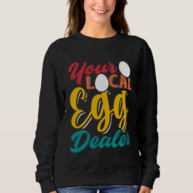 Din Lokala Ägghandlare   Ägg Inflation Kycklingfar T Shirt (Framsida)