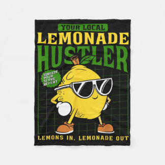 Din Lokala Lemonad Smugglare Rolig Citronstånd Bos Fleecefilt
