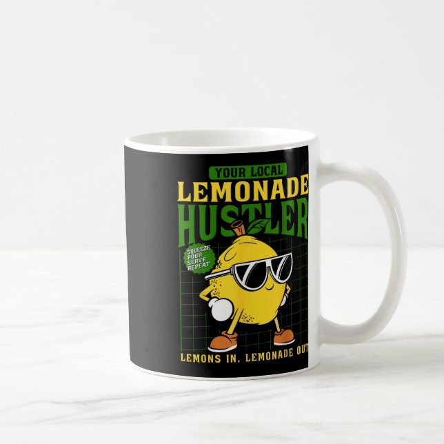 Din Lokala Lemonad Smugglare Rolig Citronstånd Bos Kaffemugg (Höger)
