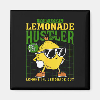 Din Lokala Lemonad Smugglare Rolig Citronstånd Bos Magnet