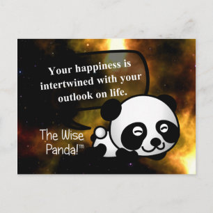 Din lycka är beroende av ditt livsperspektiv vykort