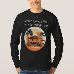Din lycklig-timme i Cocktail Pub nära havet T Shirt