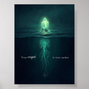 Din Magi är Din Förankran Motiverande Poster