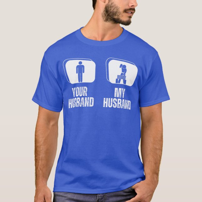 Din make Min make Hustru Karate rolig T Shirt (Framsida)
