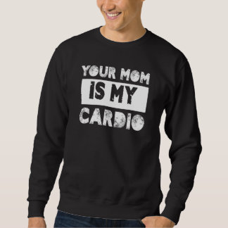 Din mamma är mina hjärtliga talesätt humorcitat sa lång ärmad tröja