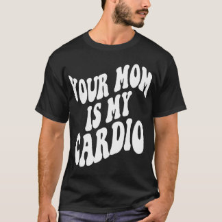 Din mamma är mina trendig-retro-kläder på bas t shirt