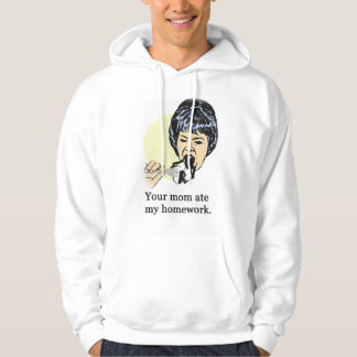 Din mamma åt min läxa 2 sweatshirt med luva
