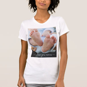 Din Mamma-foto-T-Shirt-text - jag Kärlek du Mamma T Shirt