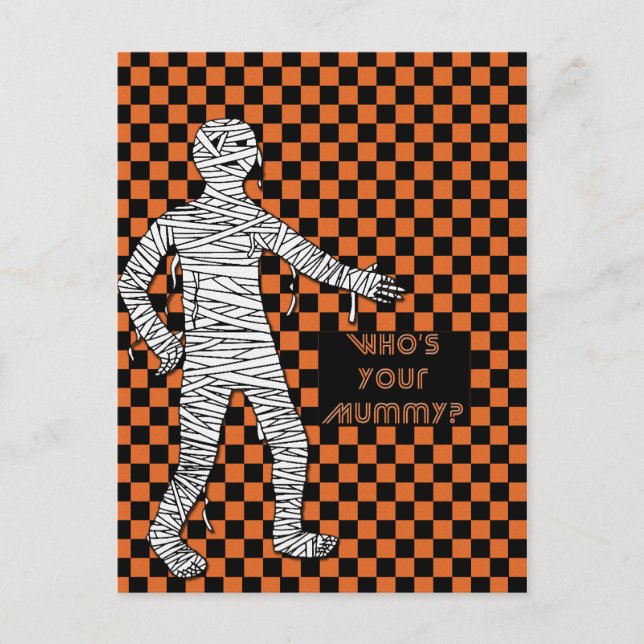 Din mamma Halloween Vykort (Framsida)