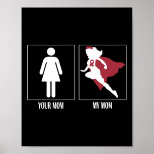 Din Mamma har min Mamma-biljettcell Warrior Burgun Poster