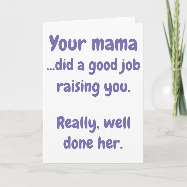 Din Mamma Kort (Framsida)