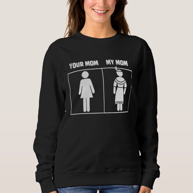 Din Mamma min amerikanska inhemska Mamma-Mamma T Shirt (Framsida)