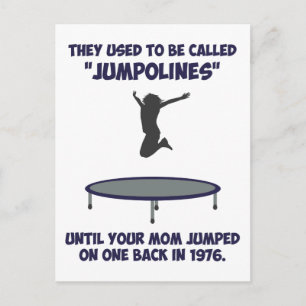 Din mamma uppfann trampolinen vykort
