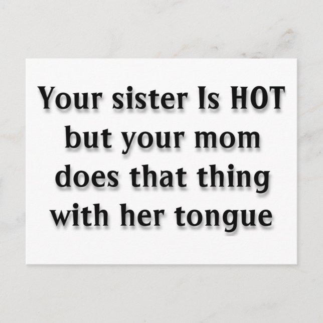 Din Mamma Vykort (Framsida)