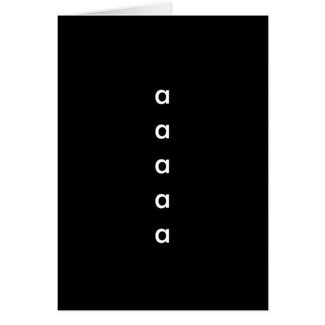 Din markerade text hälsningskort (Framsidan)