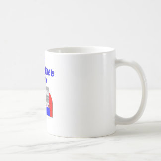 Din maskin besegrar kaffemugg