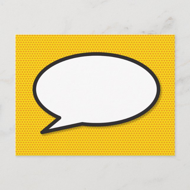 Din Meddelande Pratbubbla Kul Retro Serietidning (Framsida)