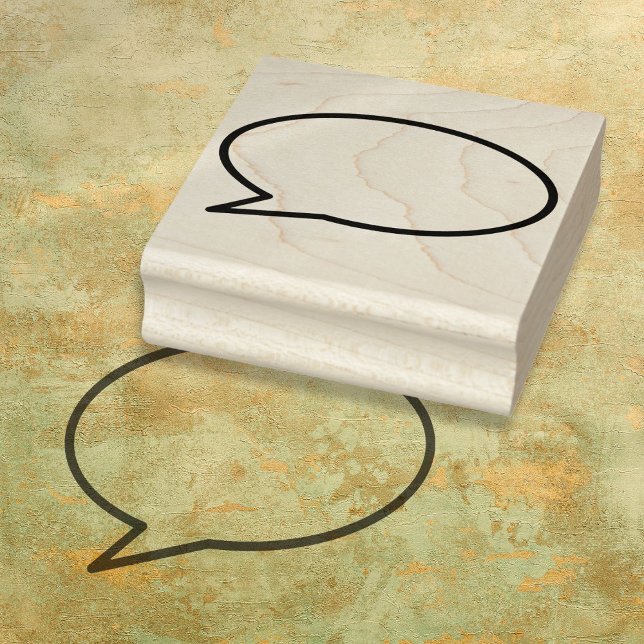 Din Meddelande Pratbubbla Kul Retro Serietidning Stämpel (Your Message Speech Bubble Fun Retro Comic Book Rubber Stamp)