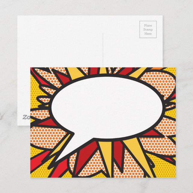 Din meddelandeblad Fun Retro Serietidning Vykort (Fram/baksida)