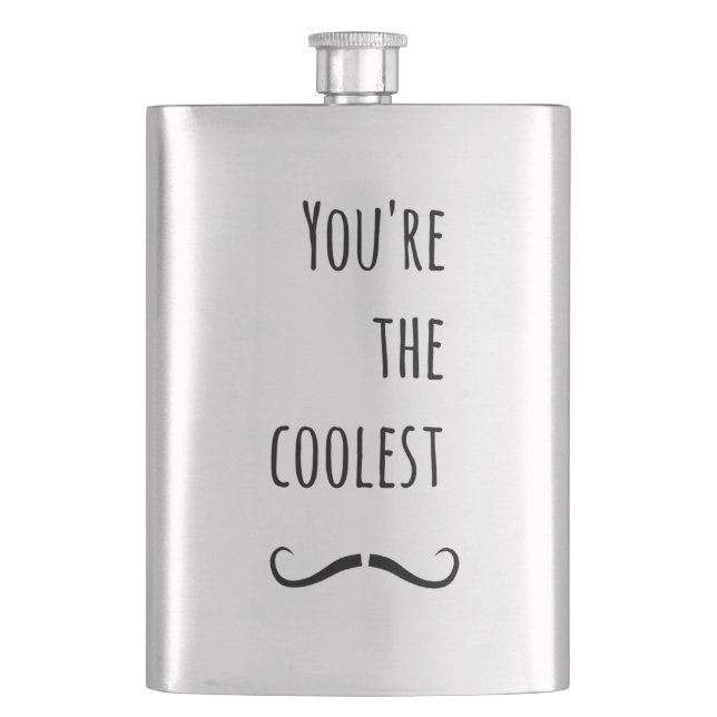 Din mest välmående Mustache Fickplunta (Framsidan)