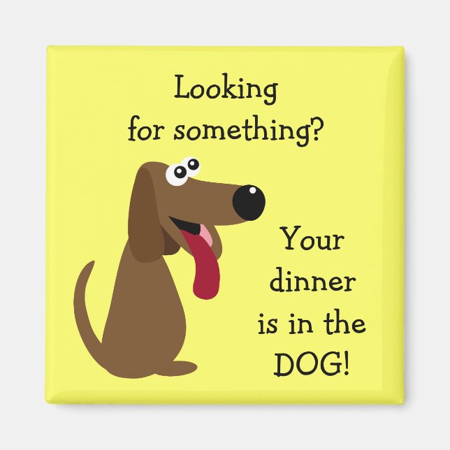 Din middag är i HUND vinster till djuralledaren Magnet (Framsidan)