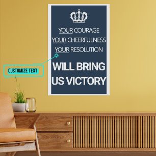 Din modiga Vintage för din helighet British Poster