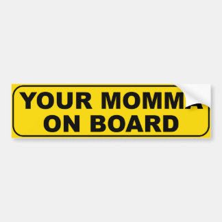 Din Momma ombord Bildekal