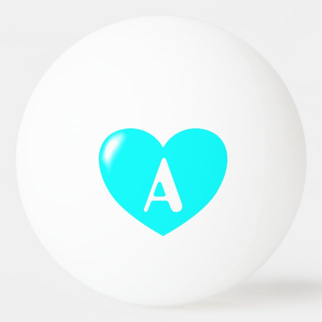 Din Monogram Big Turcos Heart Ping Pong Boll (Framsidan)