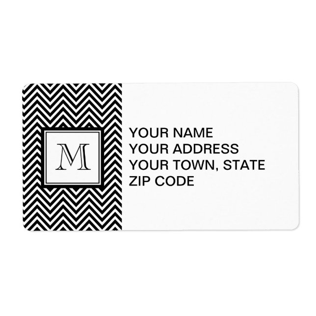 DIN MONOGRAM, BLACK CHEVRON FRAKTSEDEL (Framsidan)