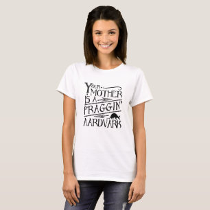 Din mor är en grafisk T-tröja för Aardvarkvinta T-shirt