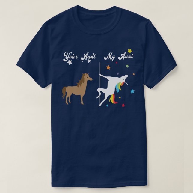 Din Moster My Moster Unicorn T Shirt (Design framsida)