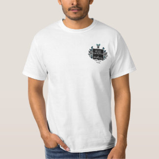 Din mycket egna vapensköld och värderar på t shirt