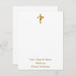 Din Namn Guld Kor Elegant Note Card Anteckningskort