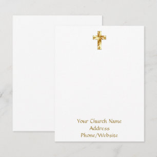 Din Namn Guld Kor Elegant Note Card Anteckningskort