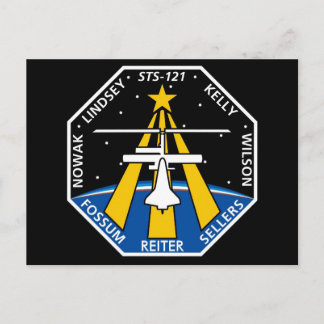 DIN_NAMN_HERE STS-121-Logotyp Vykort
