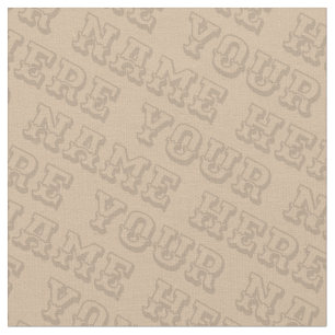 Din namnstrukturerade Personlig Namn Fabrics Tyg