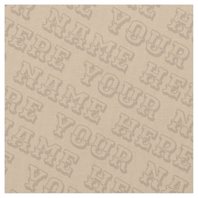 Din namnstrukturerade Personlig Namn Fabrics Tyg (Närbild)