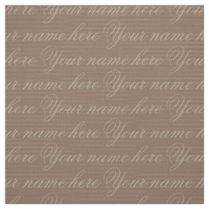 Din namnstrukturerade Personlig Namn Fabrics Tyg