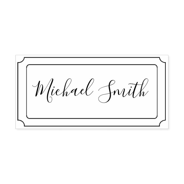 Din Namnteckning Självfärgande Stämpel (Design)