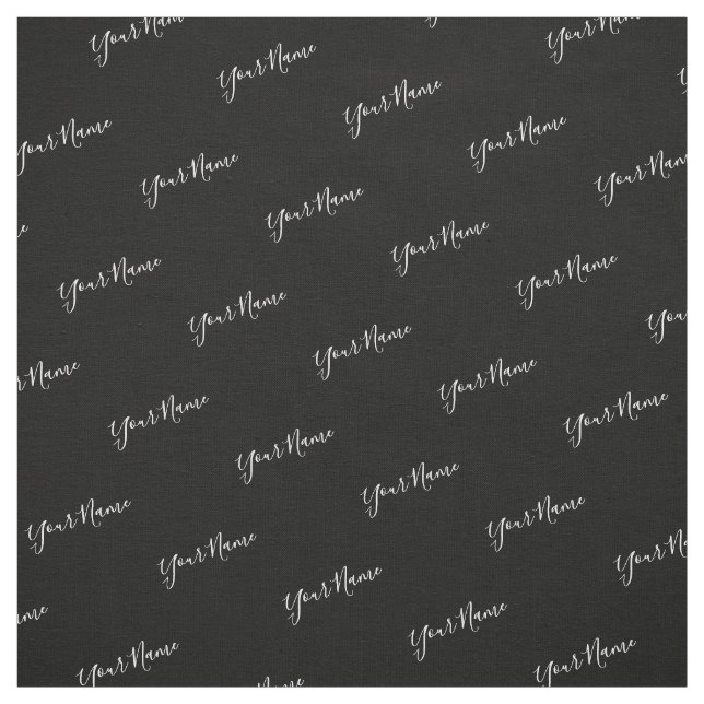 Din namnvita typografi tyg (Provkarta)