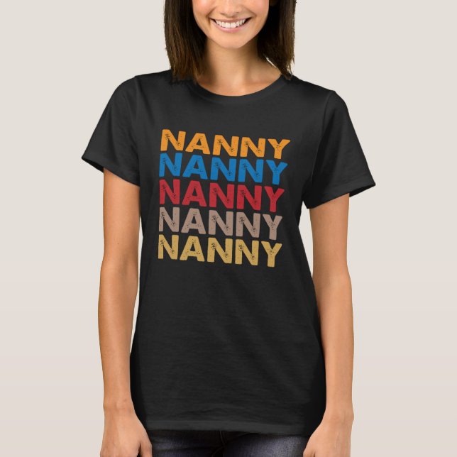 Din Nanny Zydeco Creole Stil T Shirt (Framsida)