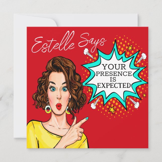 Din närvaro förväntas inbjudningar (Framsida)