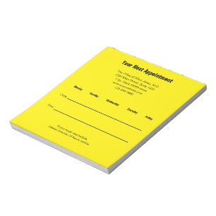 Din nästa Möte läkare Office-påminnelse. Anteckningsblock