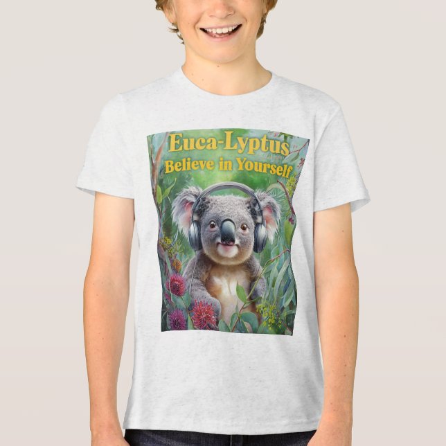 Din nya favoritmarsupial - den vimska koala! t shirt (Framsida)