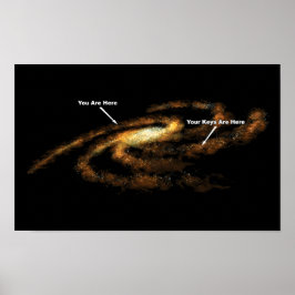 Din Nycklar är här Mjölkaktig Way Galaxy Poster