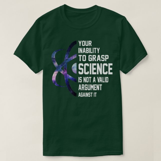Din oförmåga att använda Grasp Science är inte ett T Shirt (Design framsida)