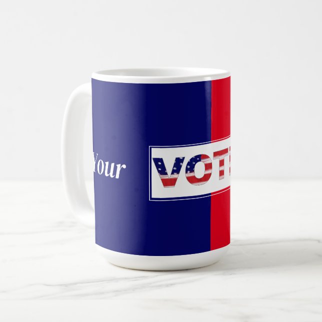 Din OMRÖSTNING Kaffemugg (Framsida vänster)