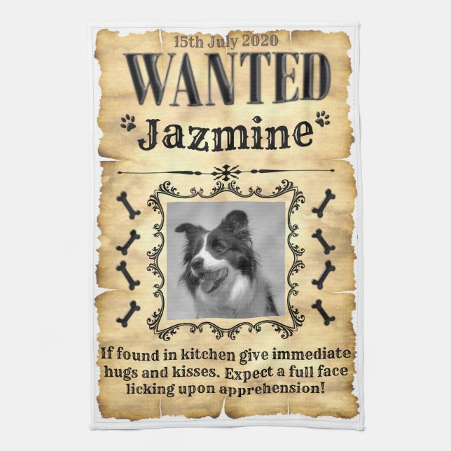 Din önskade Hund Kökshandduk (Vertikal)