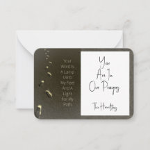 Din Ord är en lampa och ett lätt avtryck